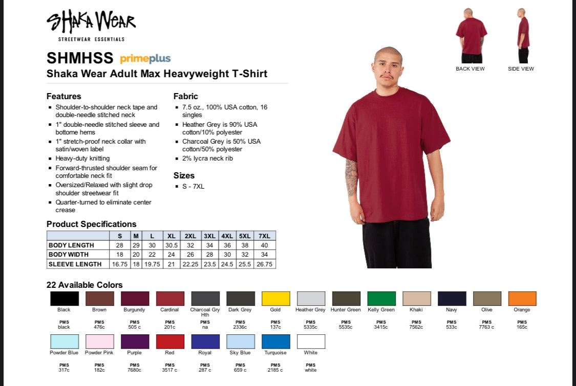 Custom Shaka Wear Tee
